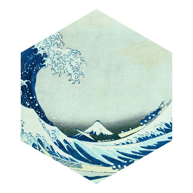 Vintage tapet Katsushika Hokusai - The Great Wave At Kanagawa