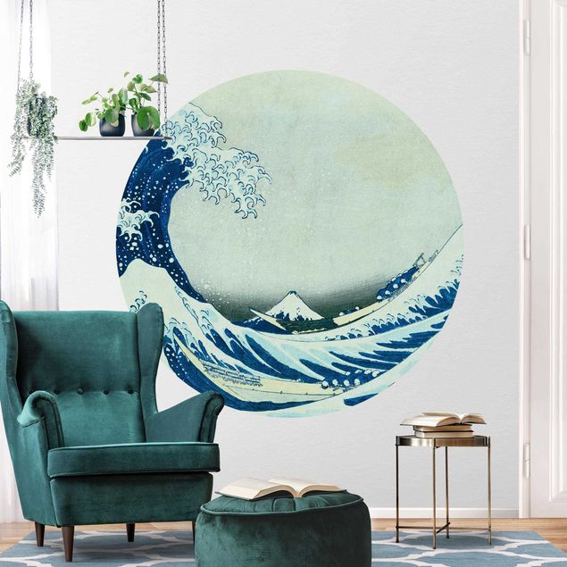 køkken dekorationer Katsushika Hokusai - The Great Wave At Kanagawa