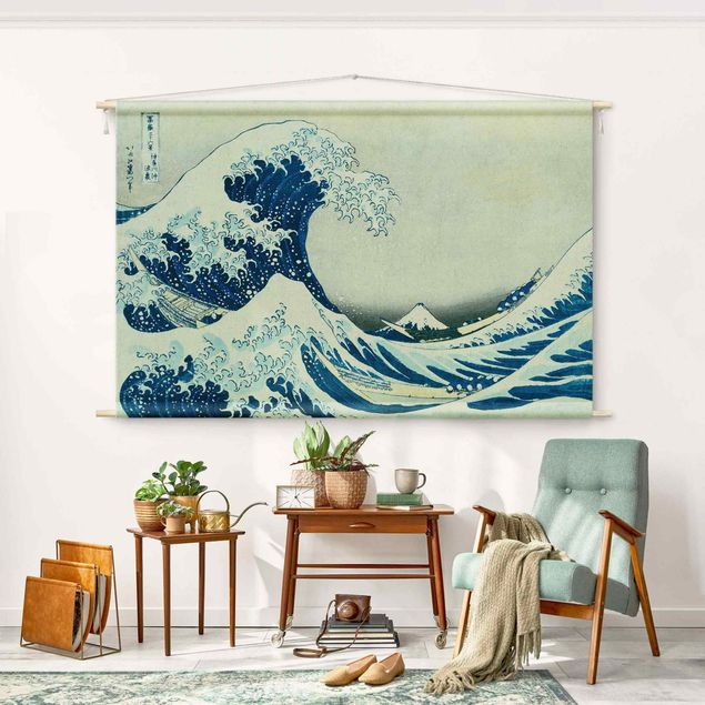 køkken dekorationer Katsushika Hokusai - The Great Wave At Kanagawa