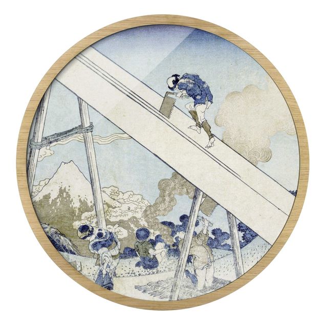 Indrammede plakater landskaber Katsushika Hokusai - In The Totomi Mountains