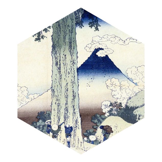 Vintage tapet Katsushika Hokusai - Mishima Pass In Kai Province