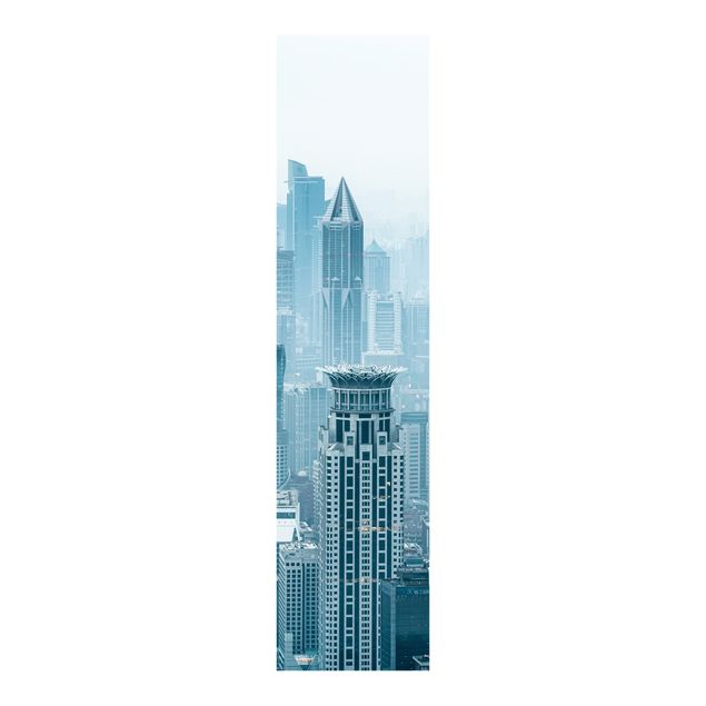 Panelgardiner arkitektur og skyline Chilly Shanghai