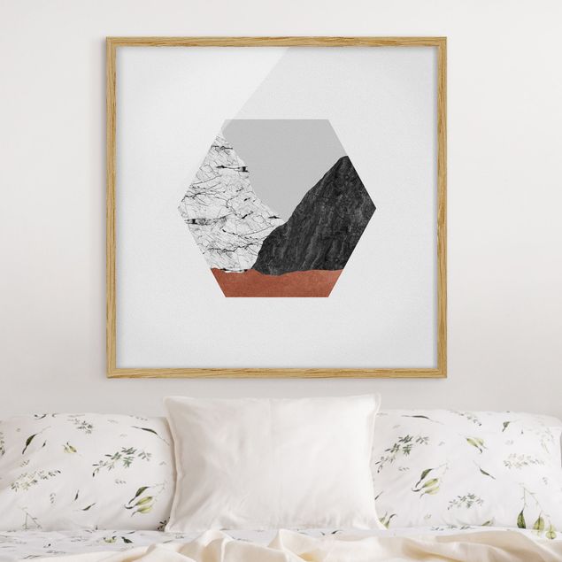 Billeder bjerge Copper Mountains Hexagonal Geometry
