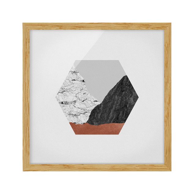 Billeder mønstre Copper Mountains Hexagonal Geometry