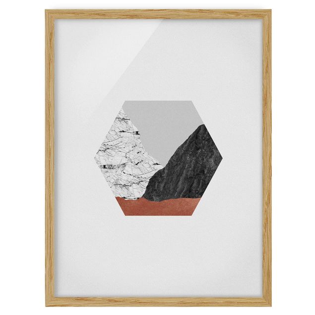 Billeder mønstre Copper Mountains Hexagonal Geometry