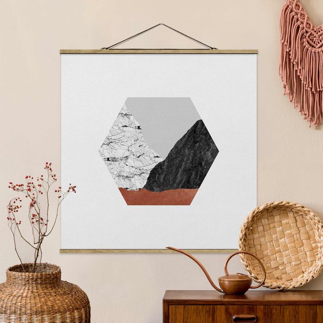 Billeder bjerge Copper Mountains Hexagonal Geometry