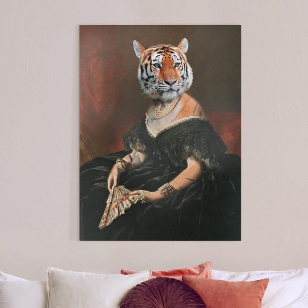 Billeder på lærred tiger Lady Tiger