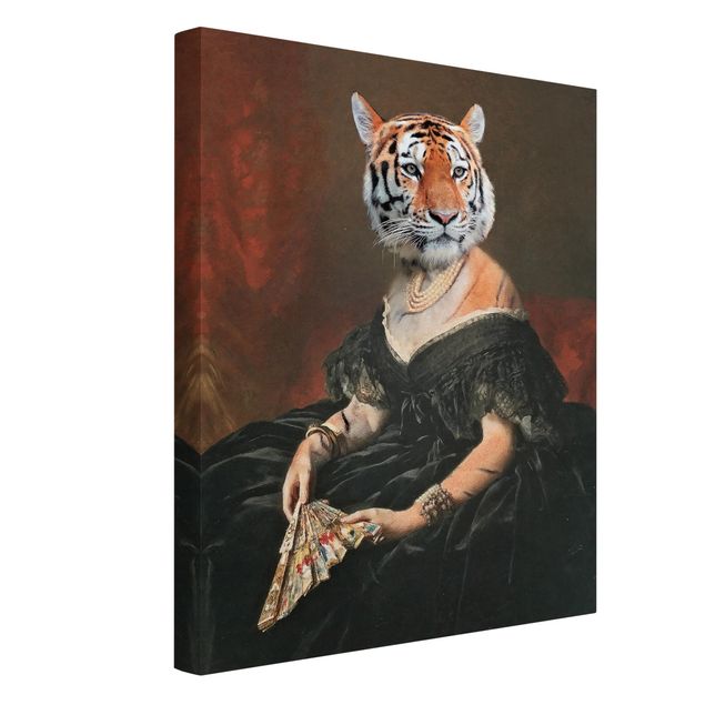 Billeder kunsttryk Lady Tiger