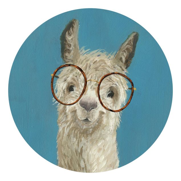 Tapet med dyr Lama With Glasses I