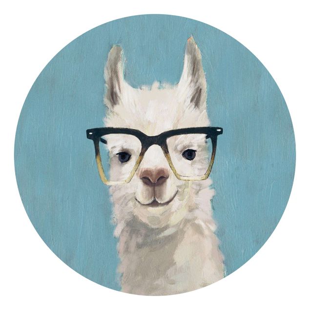 Tapet med dyr Lama With Glasses IV