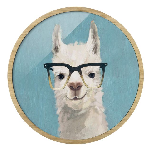 Billeder dyr Lama With Glasses IV