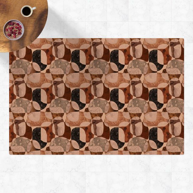 moderne tæppe Living Stones Pattern In Brown