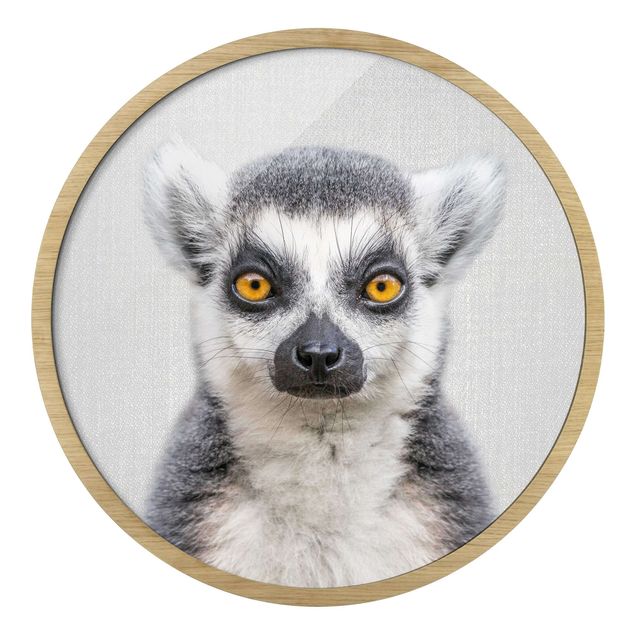 Indrammede plakater dyr Lemur Ludwig