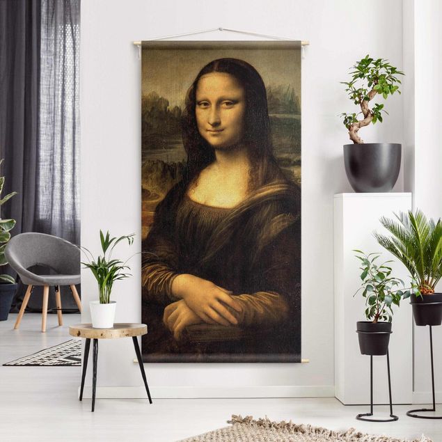 Vægtæppe boho modern Leonardo da Vinci - Mona Lisa