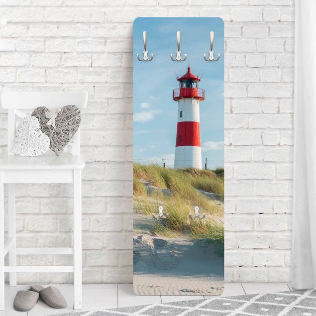 Knagerækker landskaber Lighthouse At The North Sea