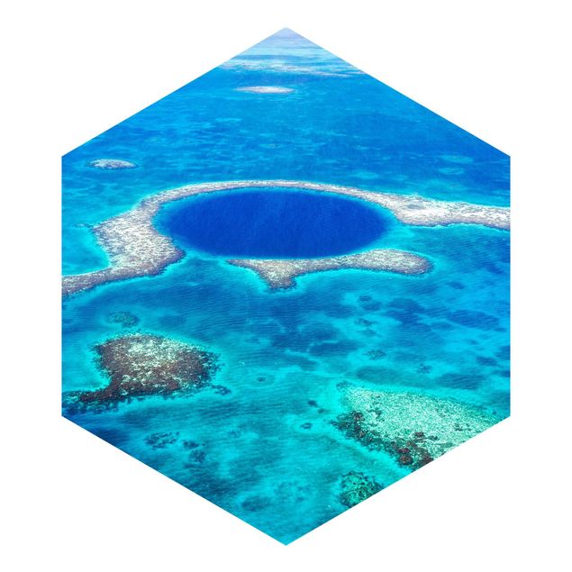 Sekskantede Tapeter Lighthouse Reef Of Belize