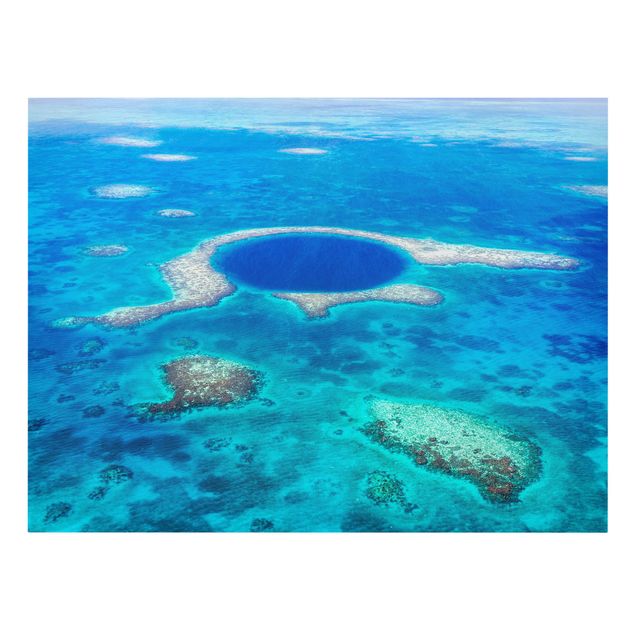 Billeder på lærred landskaber Lighthouse Reef Of Belize