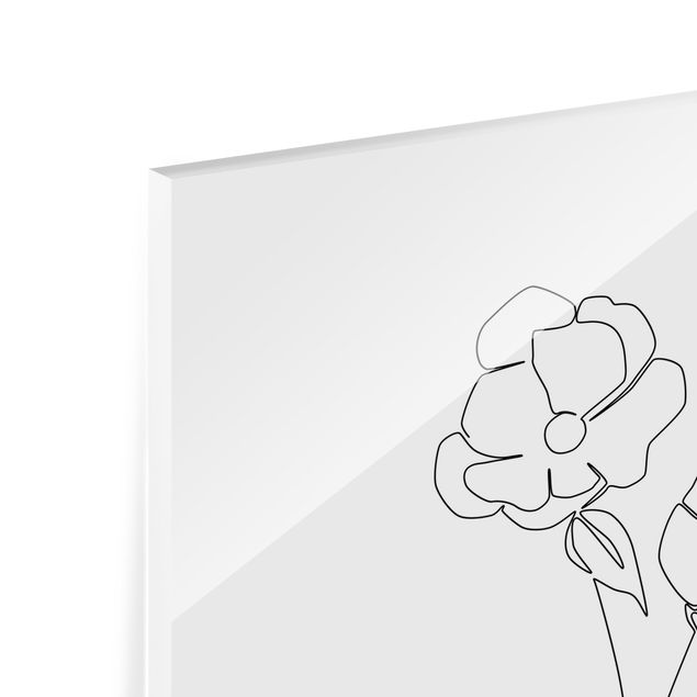 Billeder Line Art Flowers - Poppy Flower