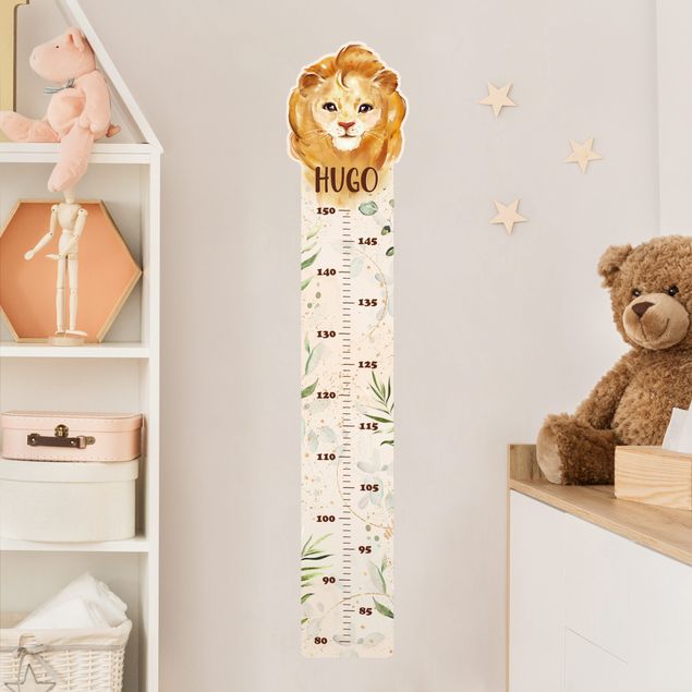 Wallstickers lions Lion with custom name