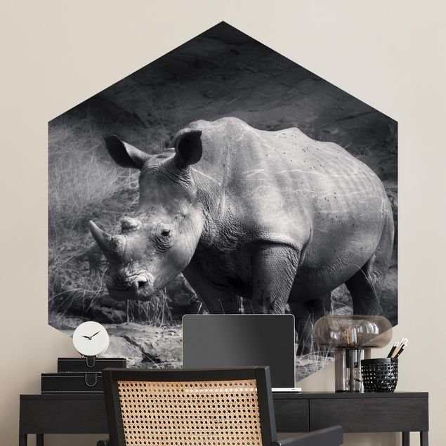 Afrika tapet Lonesome Rhinoceros