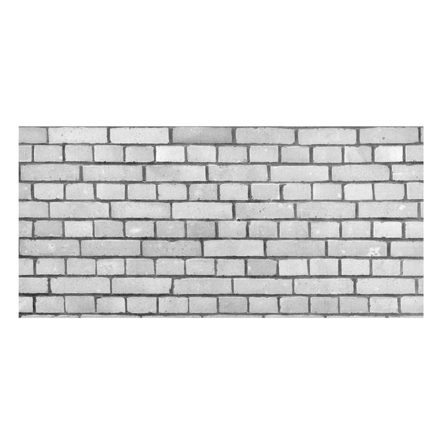 3D billeder Brick Wallpaper White London