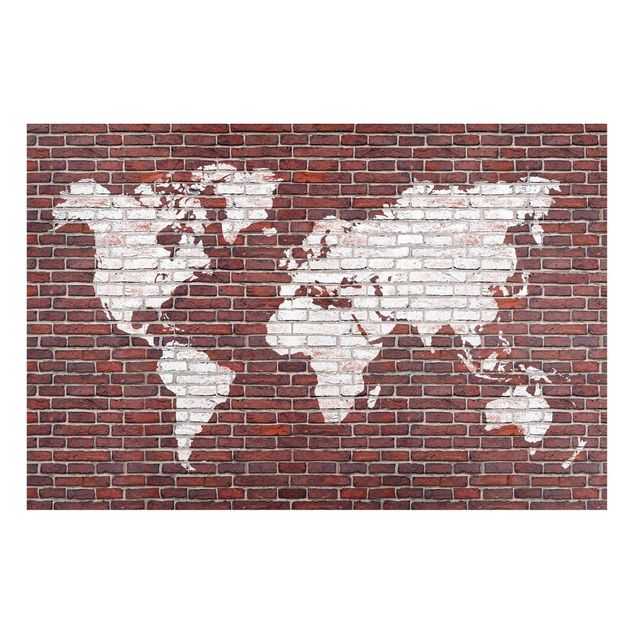 Billeder 3D Brick World Map