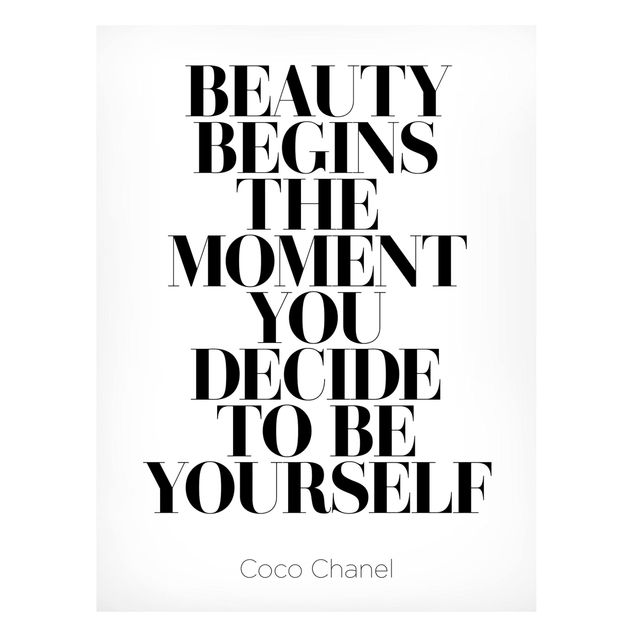 Magnettavler ordsprog Be Yourself Coco Chanel