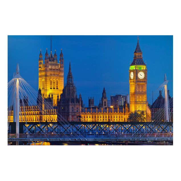 Billeder London Big Ben And Westminster Palace In London At Night