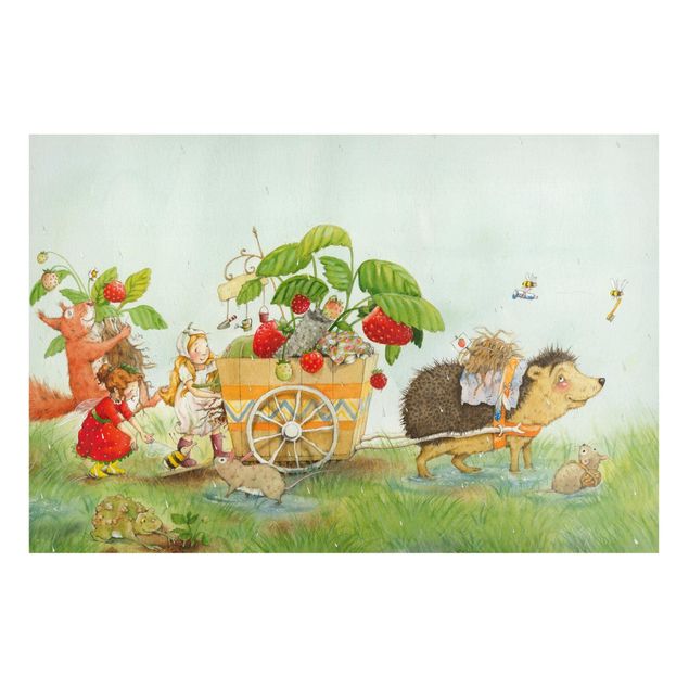 Magnettavler dyr Little Strawberry Strawberry Fairy - With Hedgehog