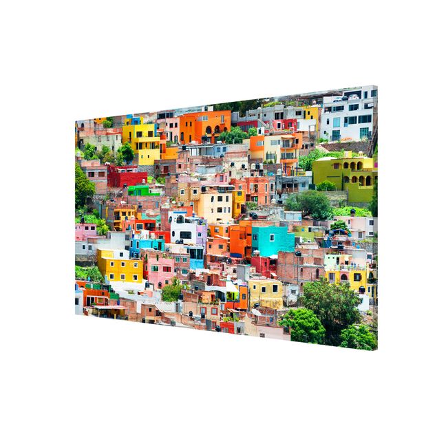 Billeder moderne Coloured Houses Front Guanajuato