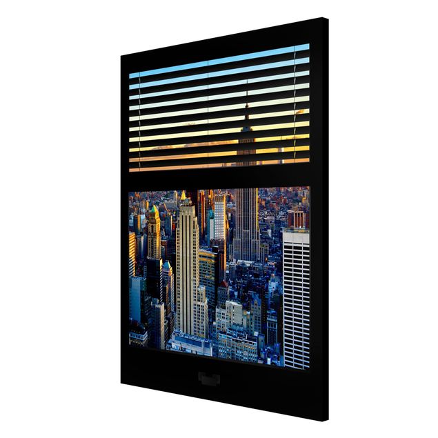 Billeder arkitektur og skyline Window View Blinds - Sunrise New York