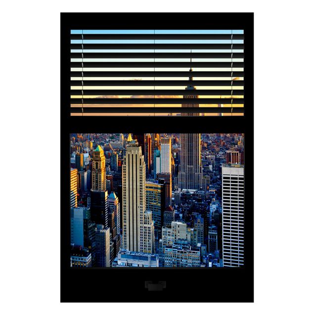 Billeder New York Window View Blinds - Sunrise New York