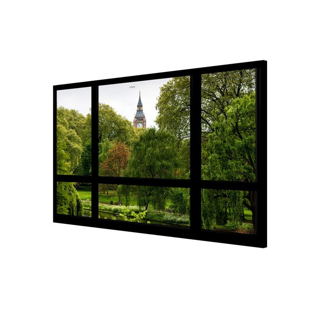 Billeder arkitektur og skyline Window overlooking St. James Park on Big Ben