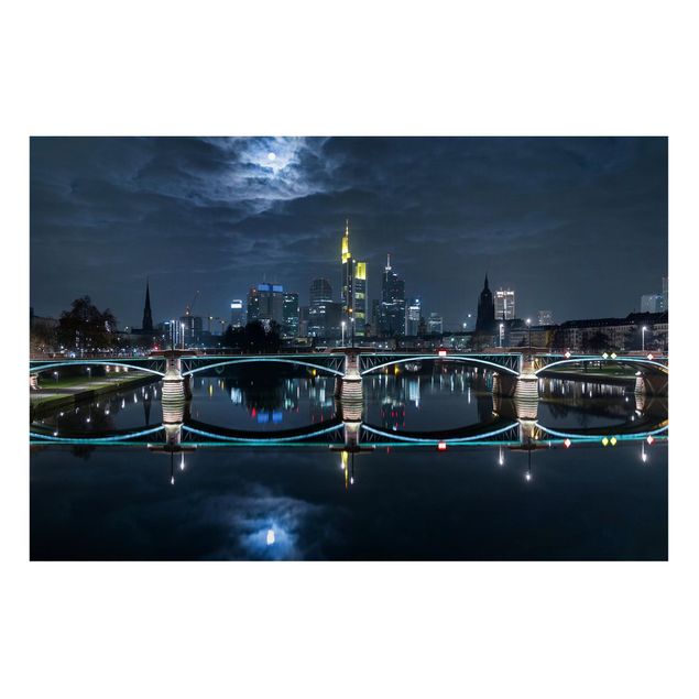 Billeder arkitektur og skyline Frankfurt At Full Moon