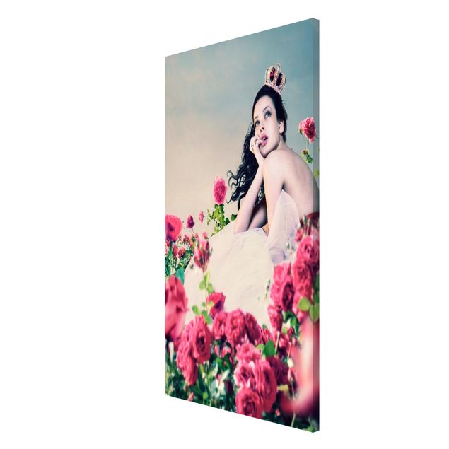 Billeder blomster Woman In The Rose Field