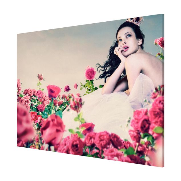 Billeder blomster Woman In The Rose Field