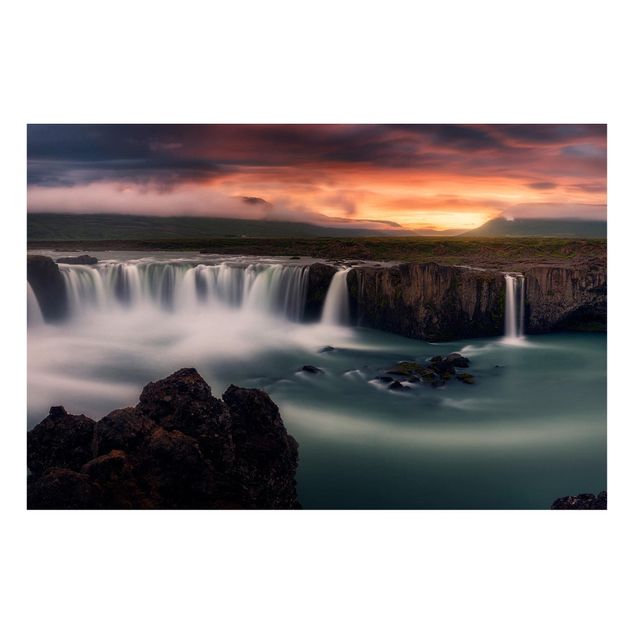 Billeder landskaber Goðafoss Waterfall In Iceland