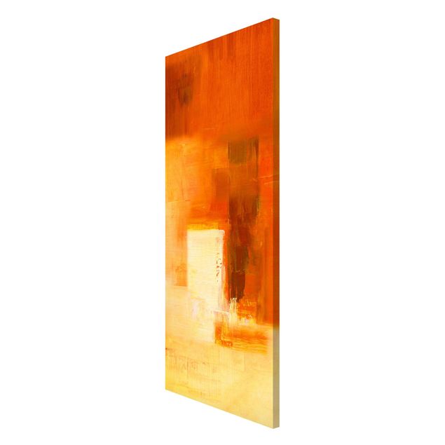 Billeder abstrakt Petra Schüßler - Composition In Orange And Brown 03
