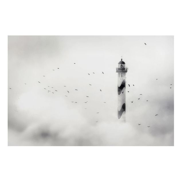 Billeder landskaber Lighthouse In The Fog