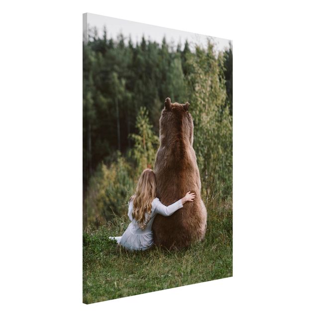 Billeder bjørne Girl With Brown Bear