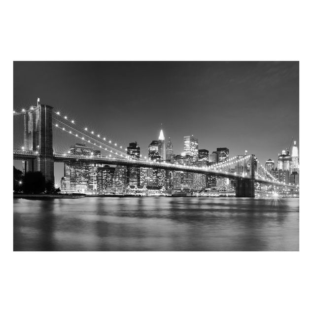 Billeder New York Nighttime Manhattan Bridge II