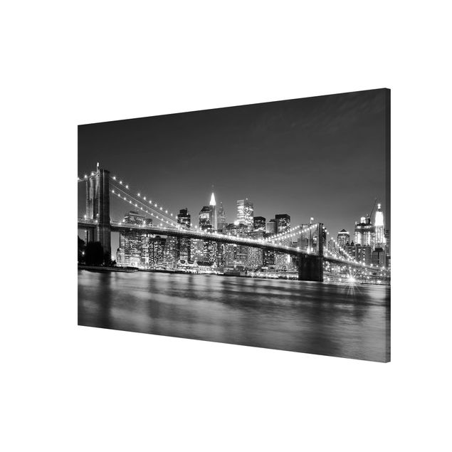 Billeder arkitektur og skyline Nighttime Manhattan Bridge II