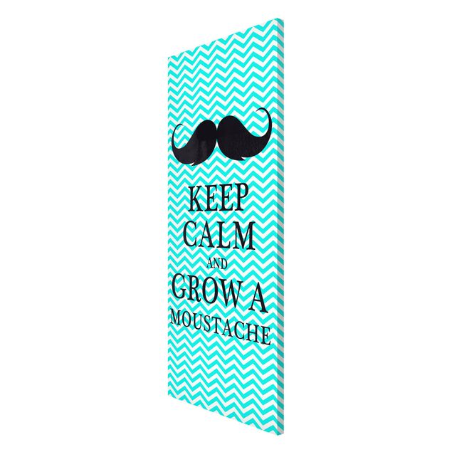 Billeder mønstre No.YK26 Keep Calm And Grow A Mustache