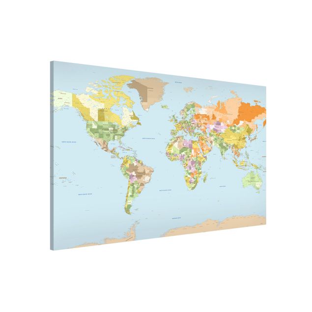 køkken dekorationer Political World Map