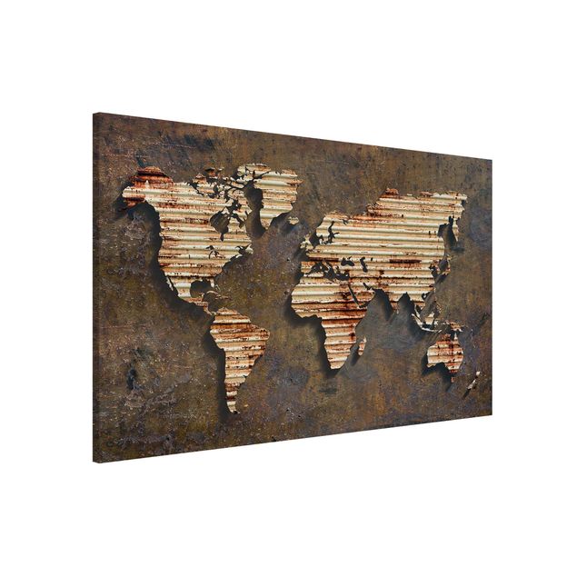 køkken dekorationer Rust World Map