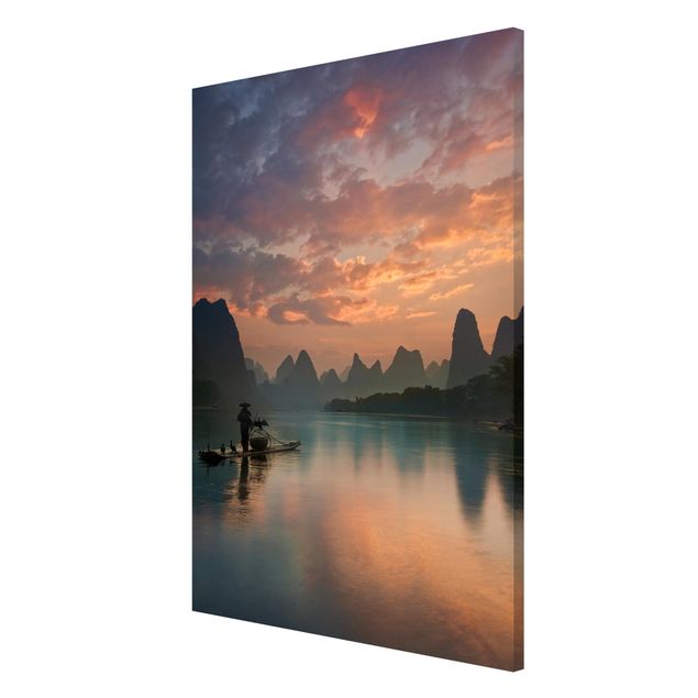 Billeder landskaber Sunrise Over Chinese River