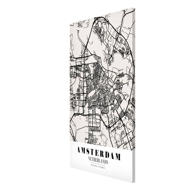 Magnettavler ordsprog Amsterdam City Map - Classic