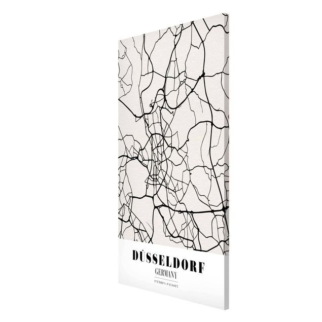 Magnettavler ordsprog Dusseldorf City Map - Classic