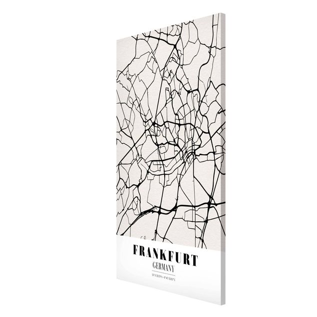 Magnettavler ordsprog Frankfurt City City Map - Classical