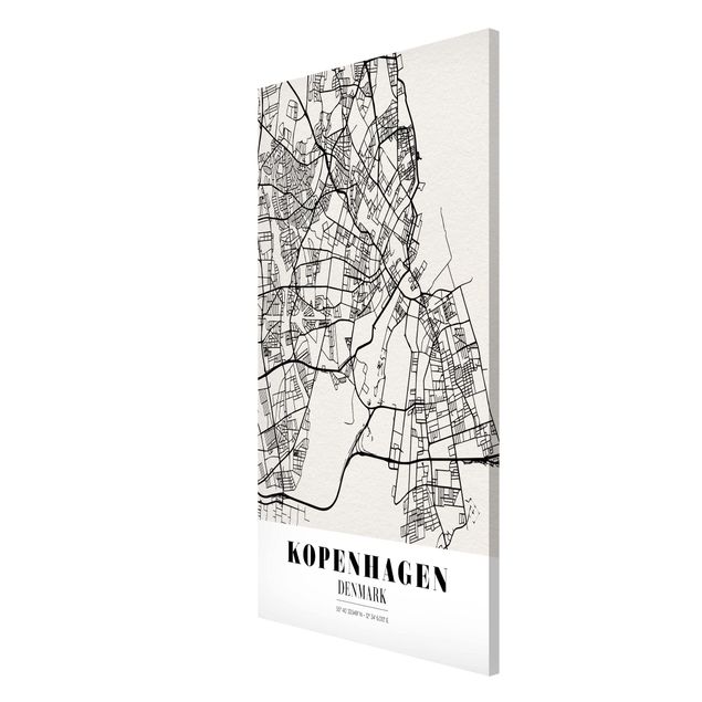 Magnettavler ordsprog Copenhagen City Map - Classic
